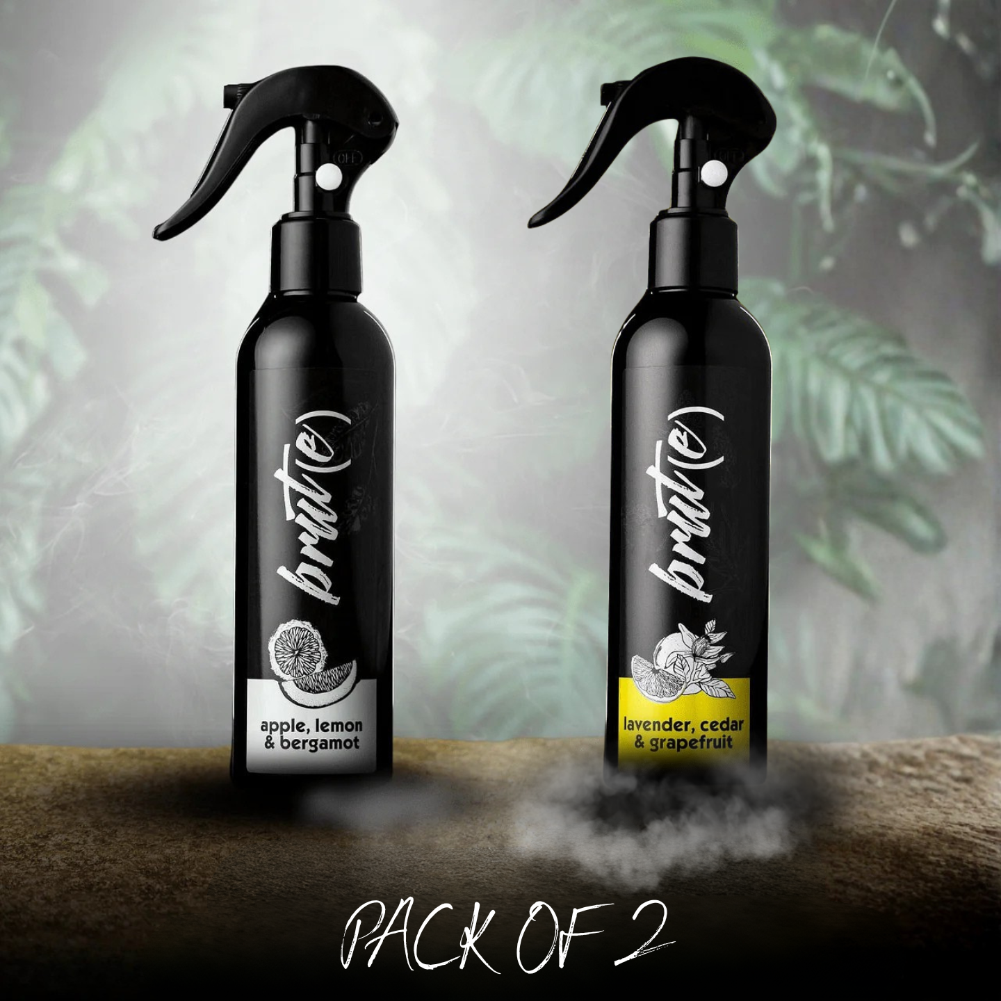 Brute Air Freshener Pack of 2 – Black & Sheih | Premium Essential Oil Sprays - Brute UK